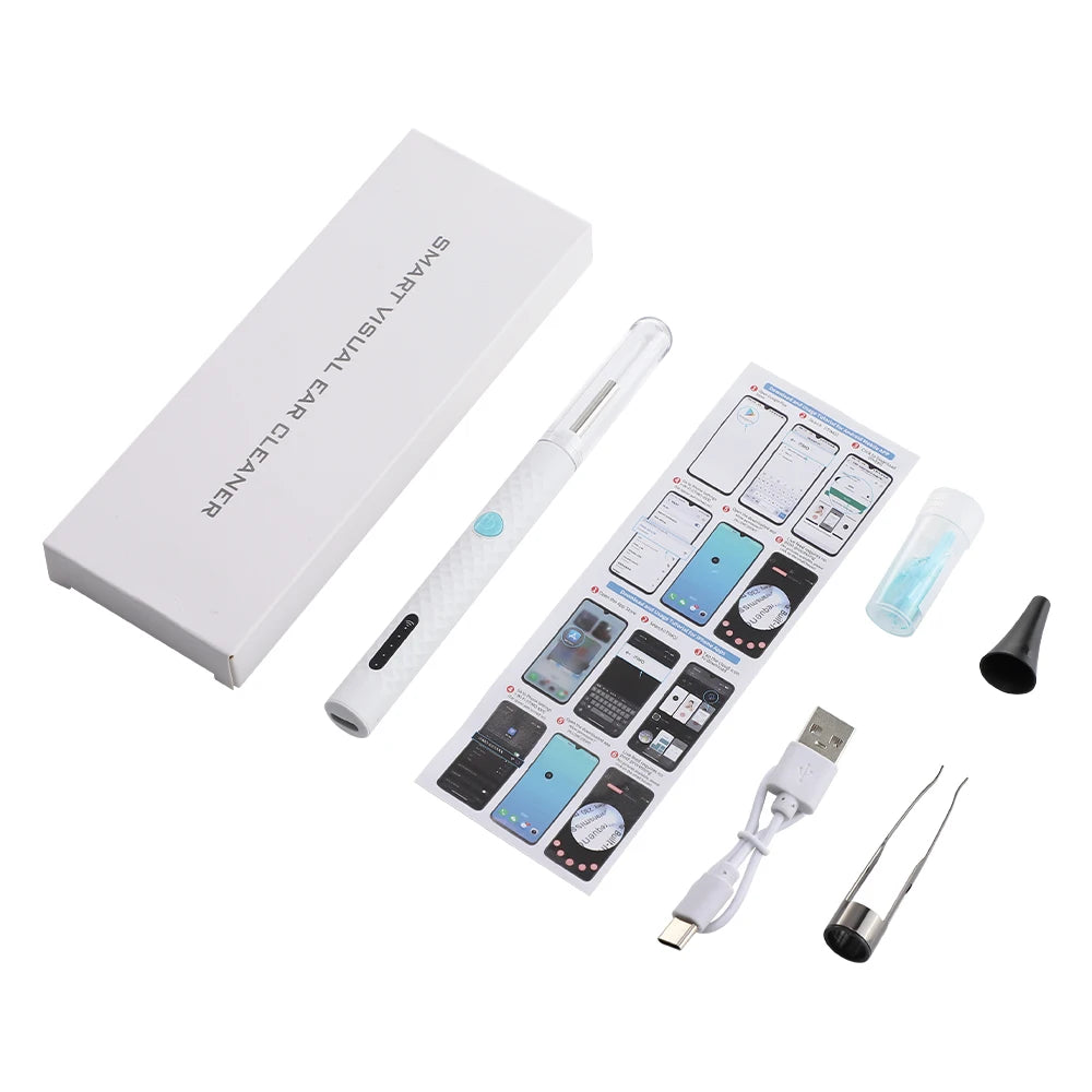Visual Ear Wax Cleaner with HD Camera and Tweezers