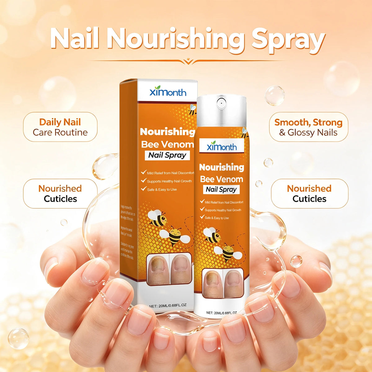 Bee Venom Nourishing Spray for Stronger and Healthier Nails