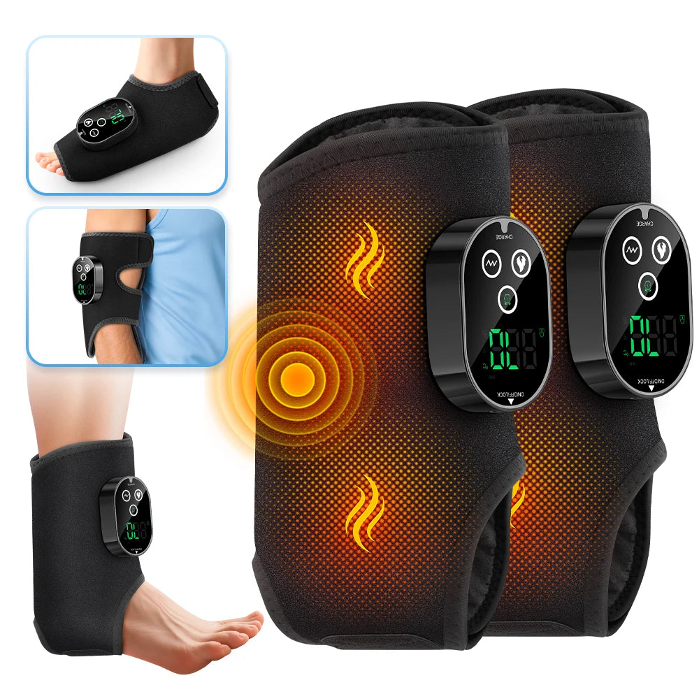 Heated Vibration Ankle and Calf Massage Wrap - 19
