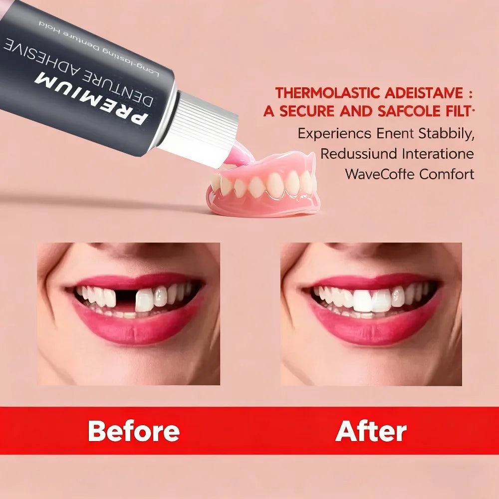Waterproof Zinc-Free Denture Adhesive Cream