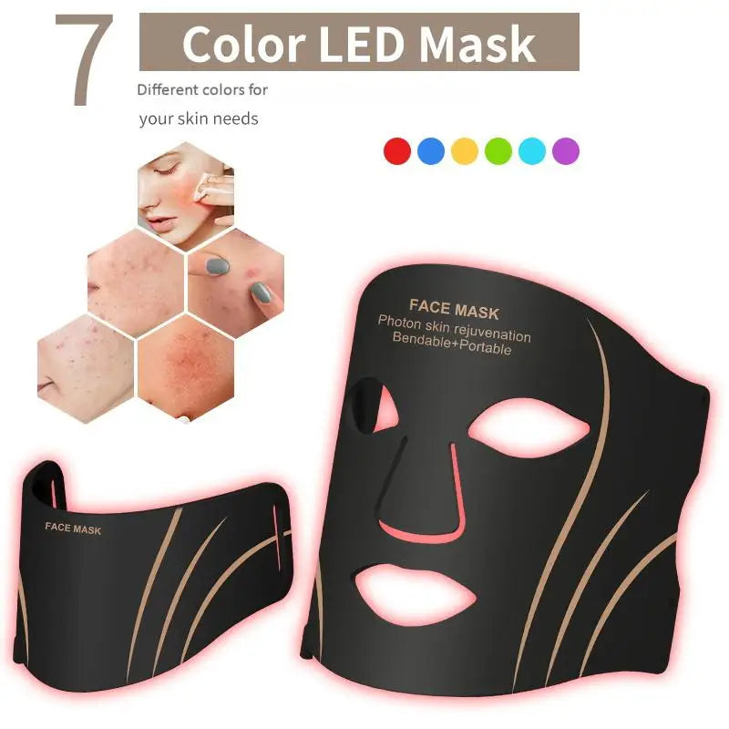 7-Color LED Face and Neck Rejuvenation Mask - 2