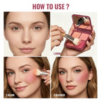 4-Shade Soft Blur Face Blush Palette