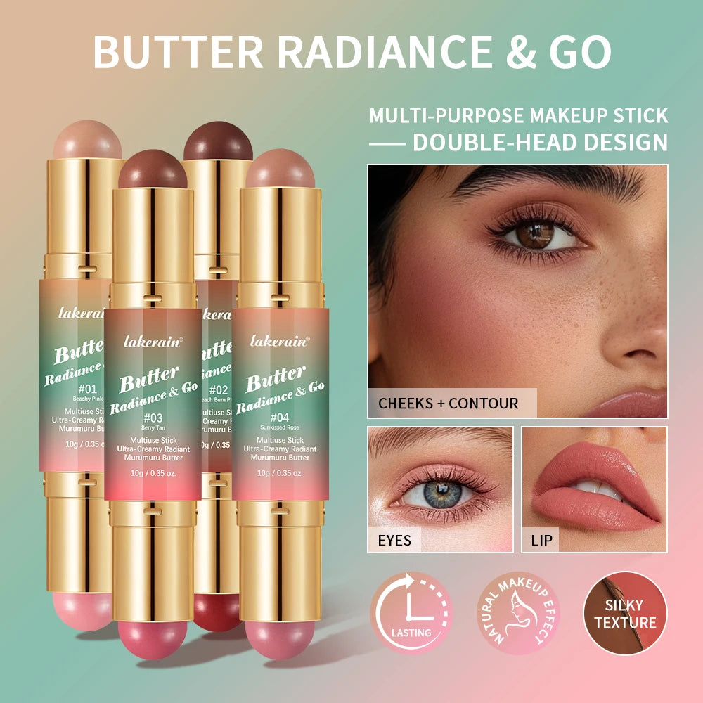 Dual-Ended Cream Blush and Bronzer Makeup Stick - 2