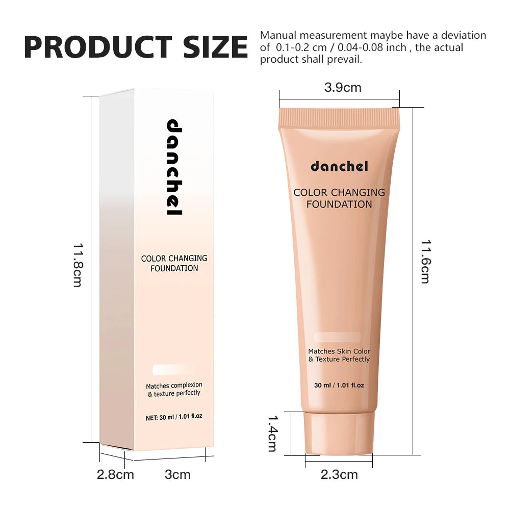 Color-Changing Liquid Foundation for Flawless Even Skin Tone - 16