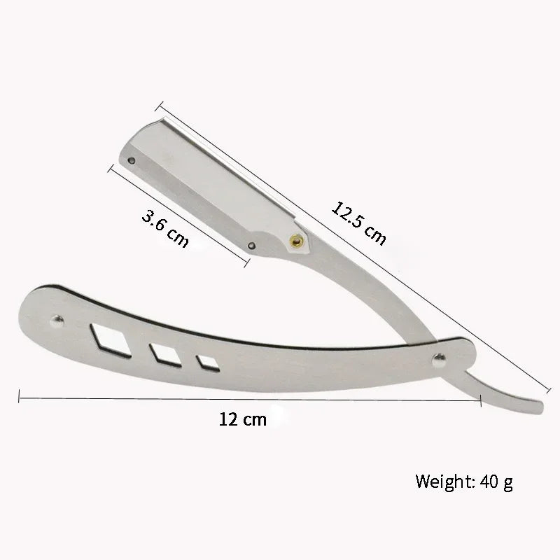 Professional Folding Straight Edge Barber Razor for Hair Shaving - 6