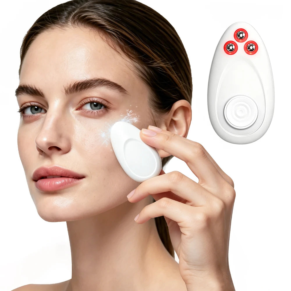 Vibration Eye Massager with Cooling Roller Balls - 1