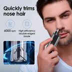Electric Rechargeable Nose and Ear Hair Trimmer