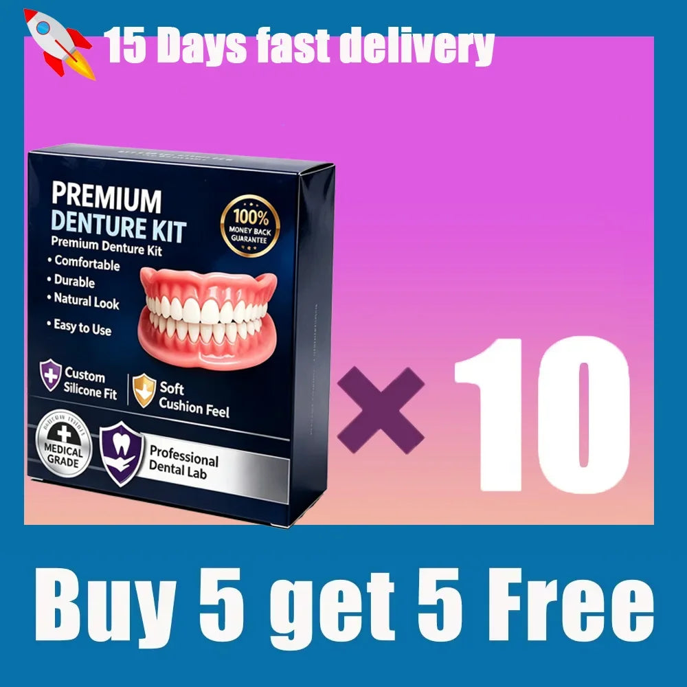 Temporary Silicone Cosmetic Denture Kit for Natural Smile - 14