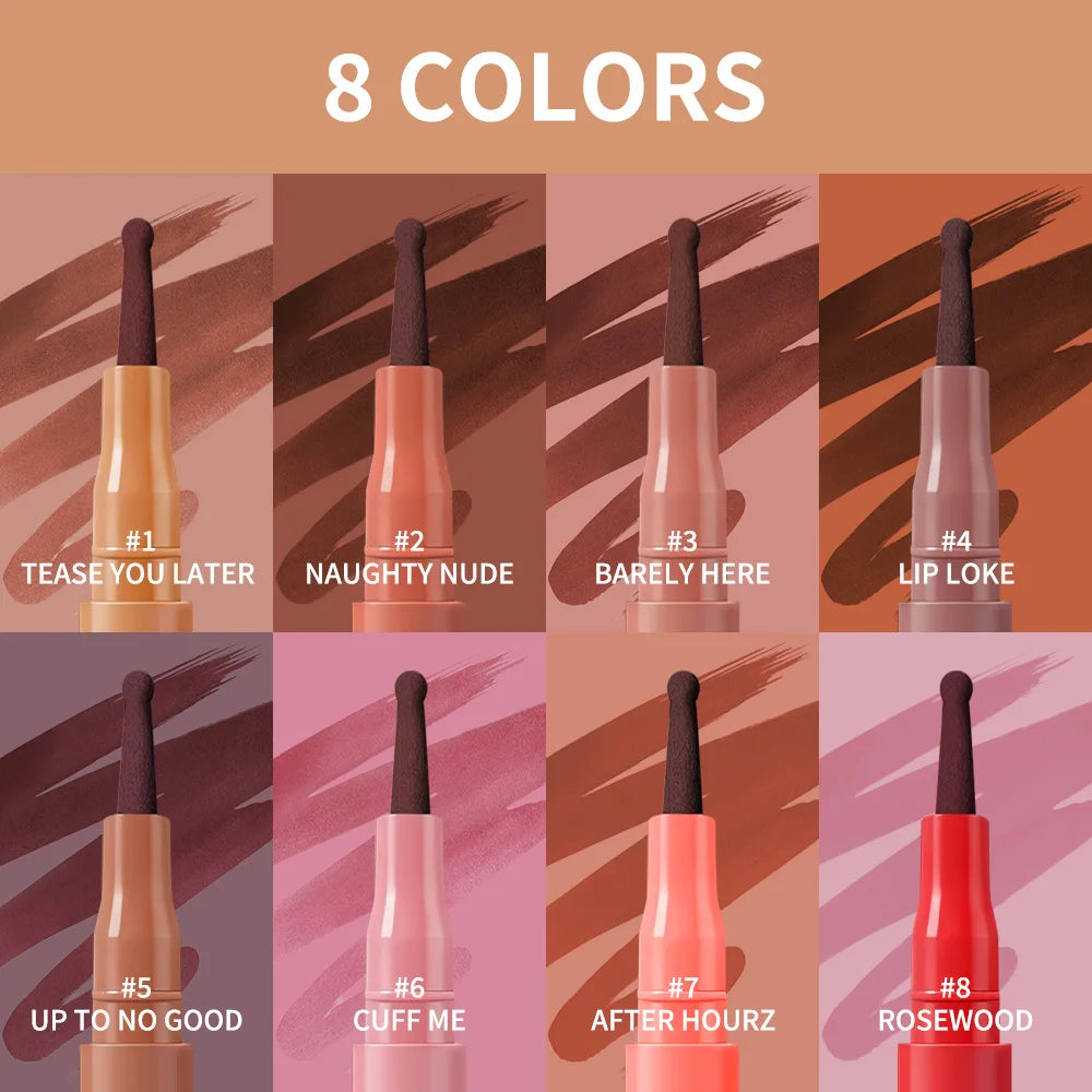 Long-Lasting Waterproof Felt Tip Lip Liner Stain
