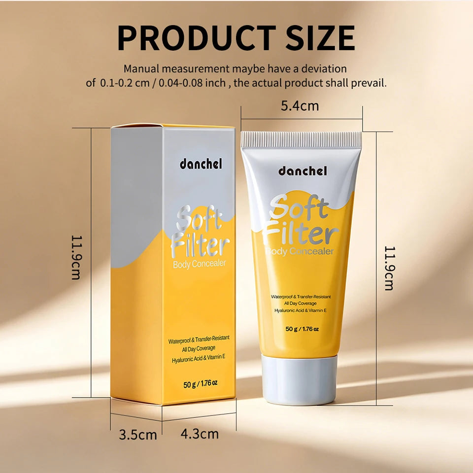 Waterproof Full Coverage Body Concealer for Scars, Tattoos and Veins - 16