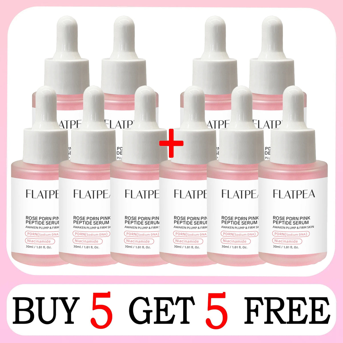 Collagen PDRN Peptide Facial Serum for Hydrating and Brightening Skin