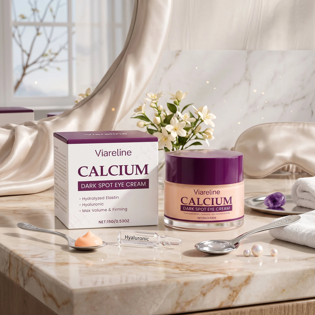 Calcium Eye Cream for Dark Circles and Fine Lines