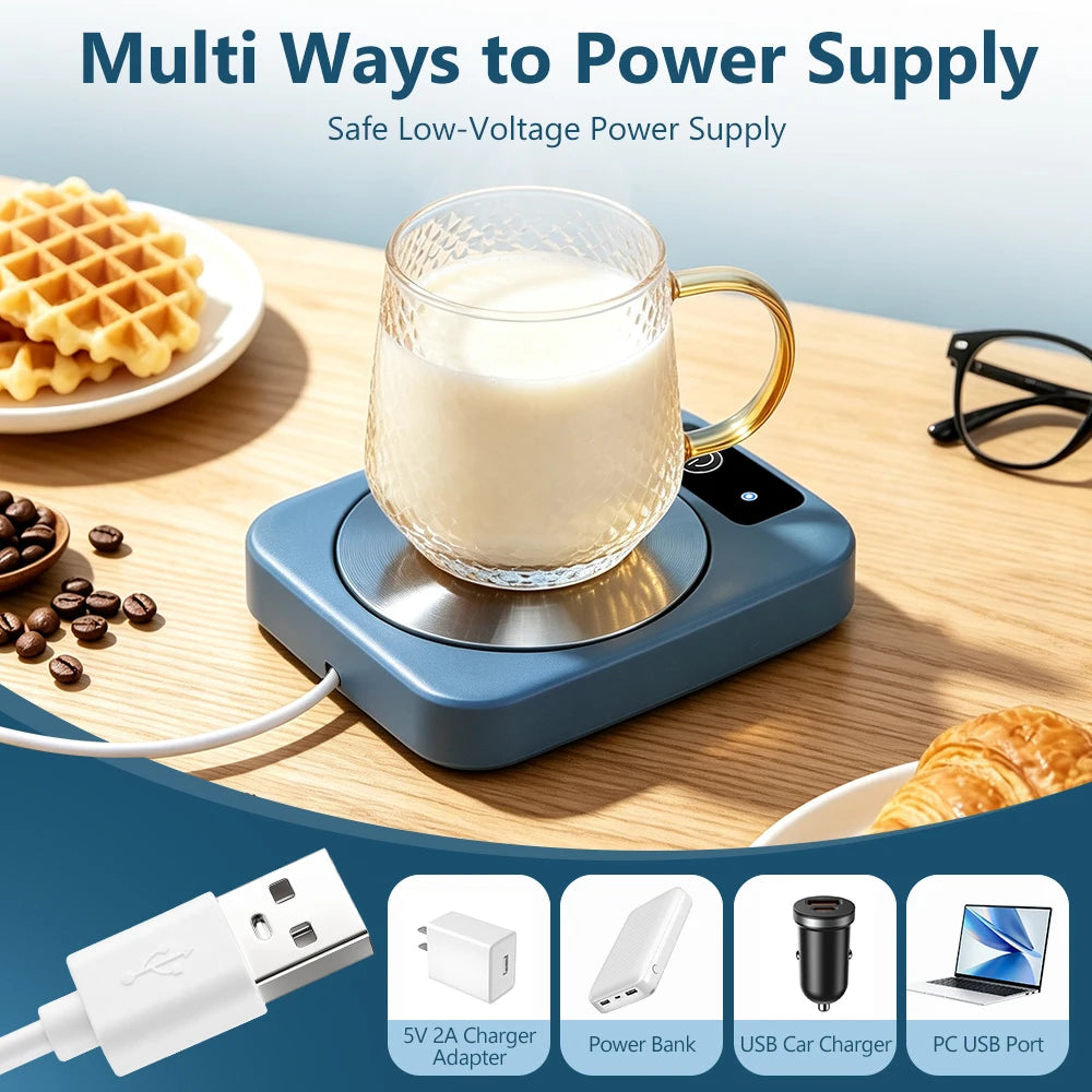 Electric Desktop Mug Warmer for Coffee and Tea - 11