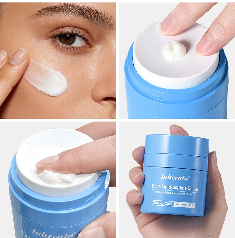 Triple Lipid Peptide Moisturizing Face Cream for Dry Skin