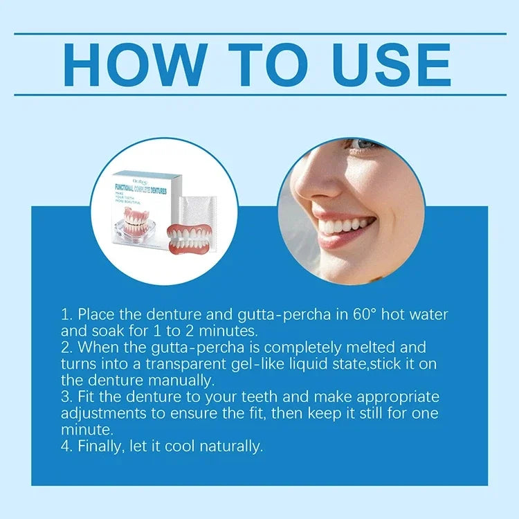 Instant Cosmetic Smile Veneers for Upper and Lower Teeth - 5