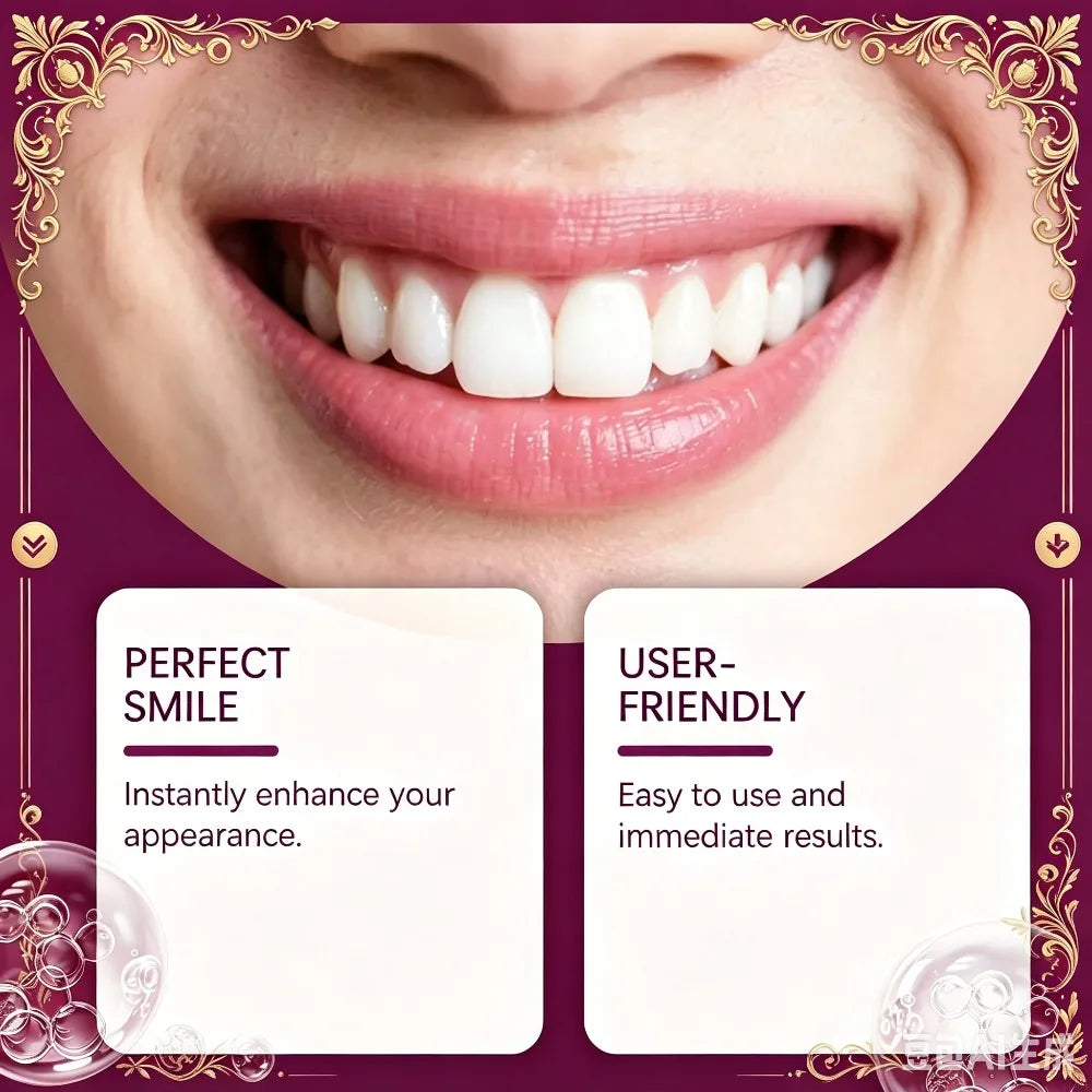 Instant Cosmetic Smile Veneers for Upper and Lower Teeth
