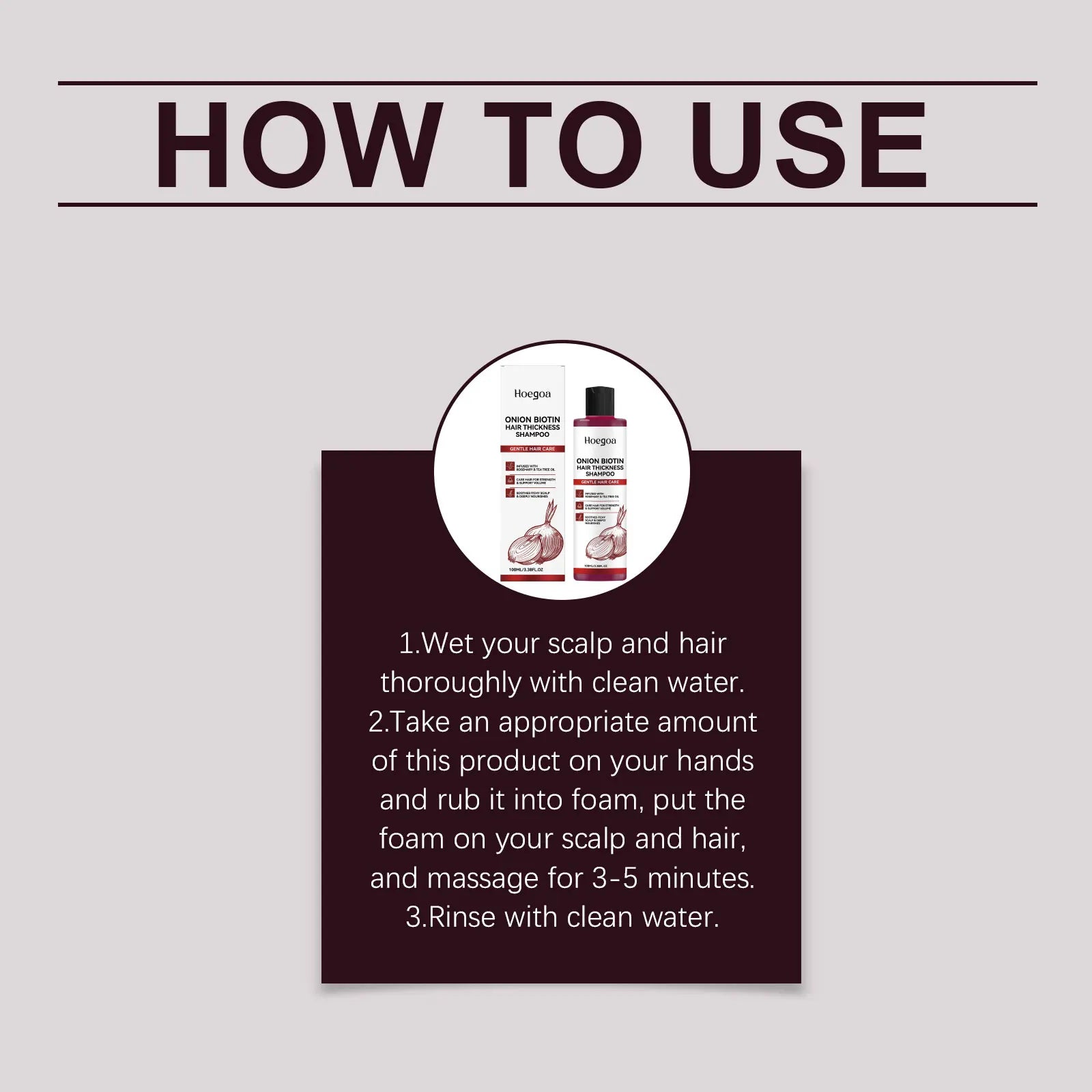 Onion Biotin Volumizing Shampoo for Hair Growth and Scalp Health - 16