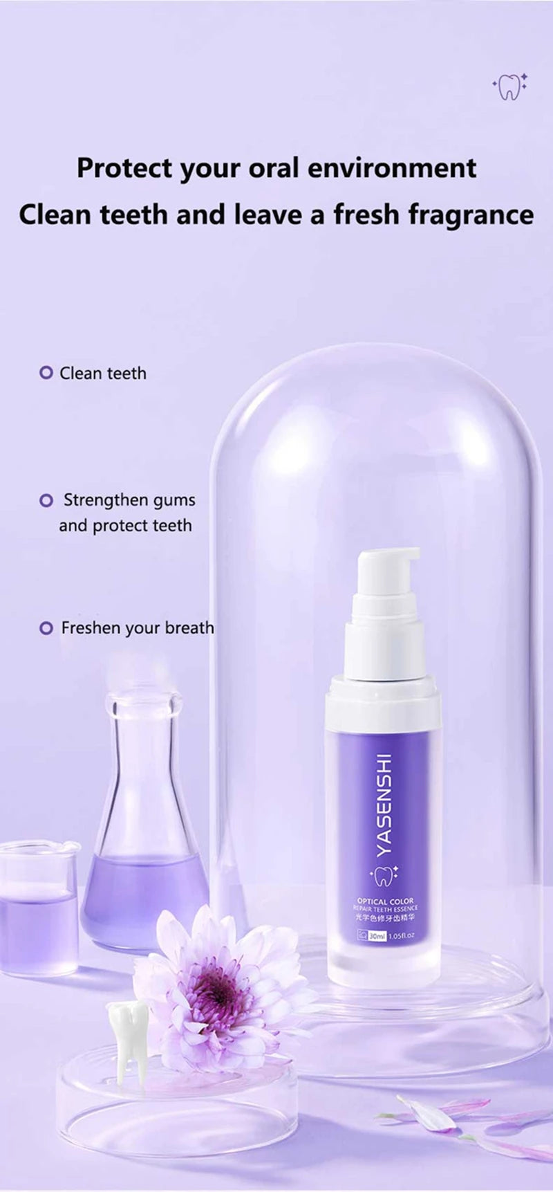 Deep Cleaning Teeth Whitening Foam Toothpaste for Fresh Breath