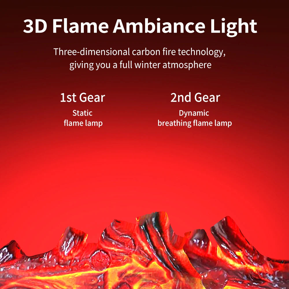 Portable PTC Ceramic Space Heater with Ambient Light and Timer