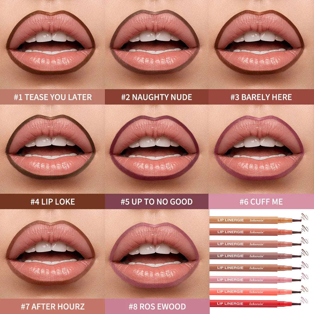 Waterproof Sculpting Ballpoint Felt Tip Lip Liner Stain - 4