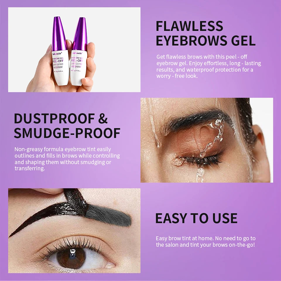 Waterproof Peel-Off Eyebrow Tint Gel