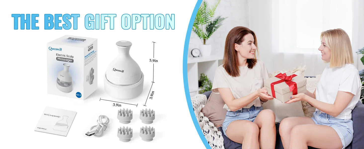 Wireless Electric Scalp and Body Massager - 16