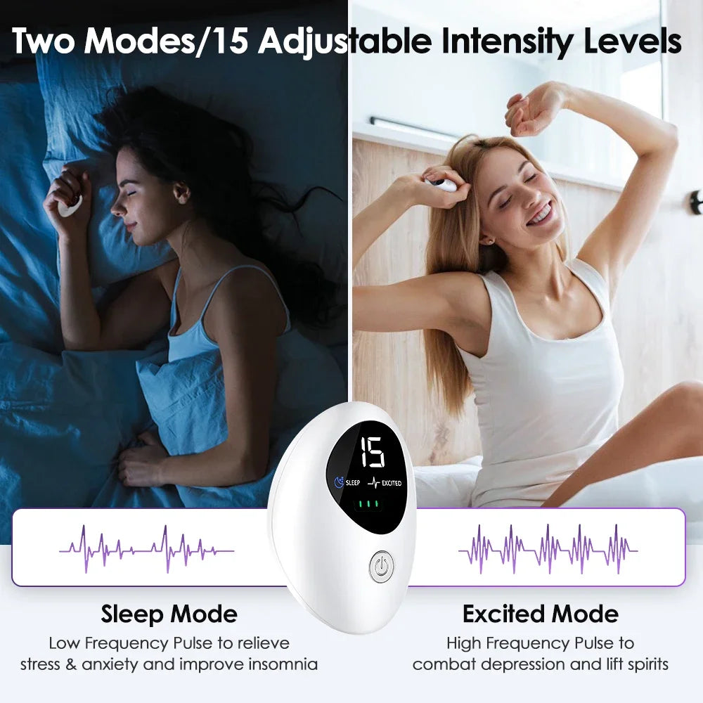 Microcurrent Handheld Sleep Aid Device for Stress and Anxiety Relief