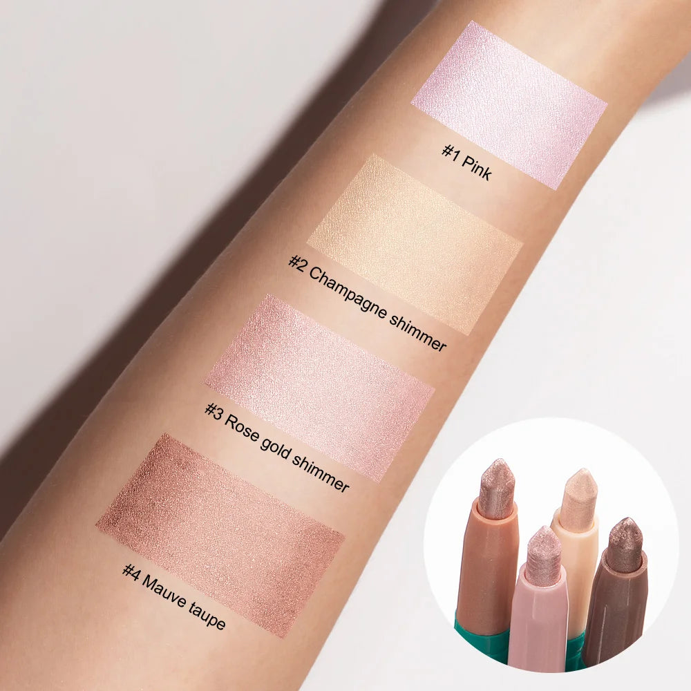 Waterproof Shimmer Pearlescent Eyeliner and Eye Brightener Pencil