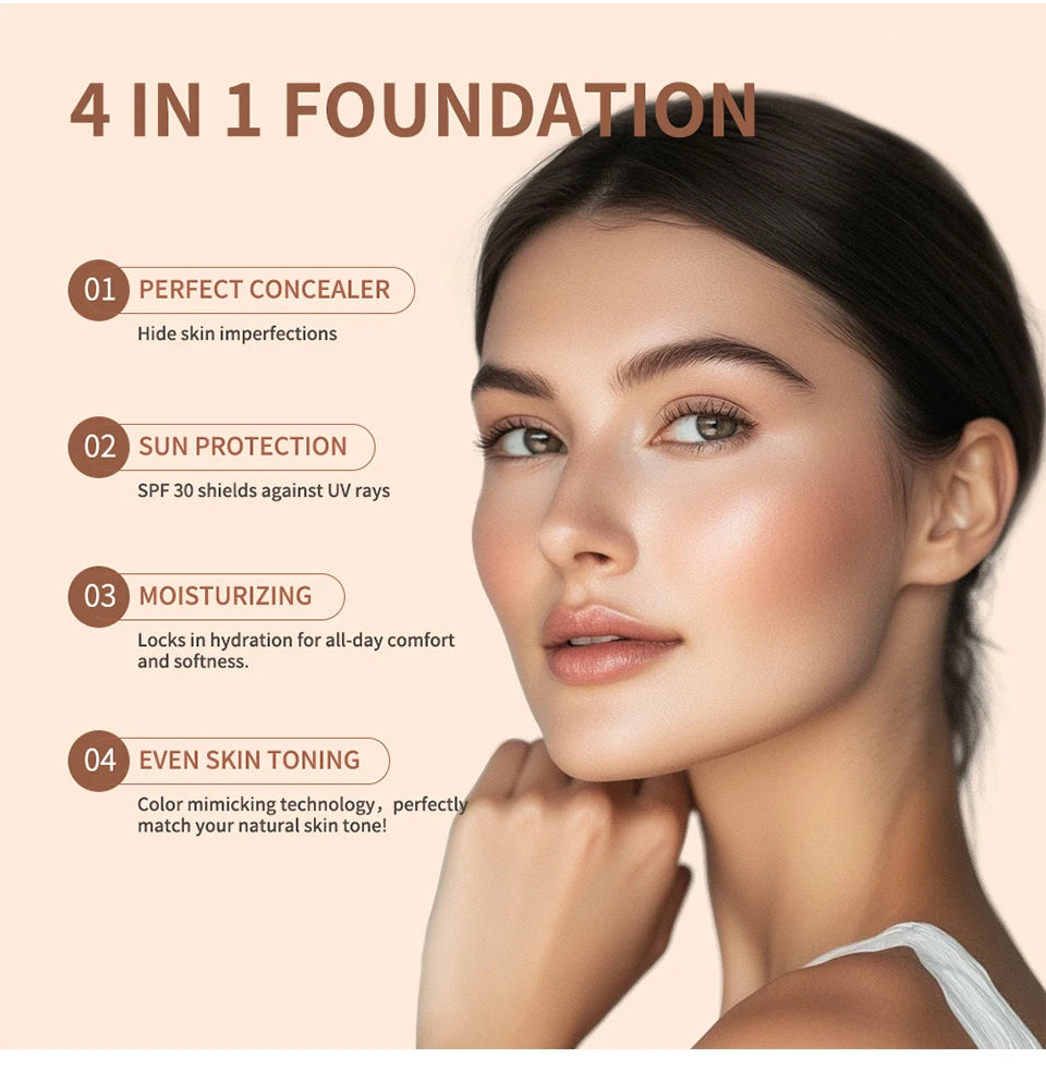 Color-Changing 4-in-1 Moisturizing Foundation with SPF 30