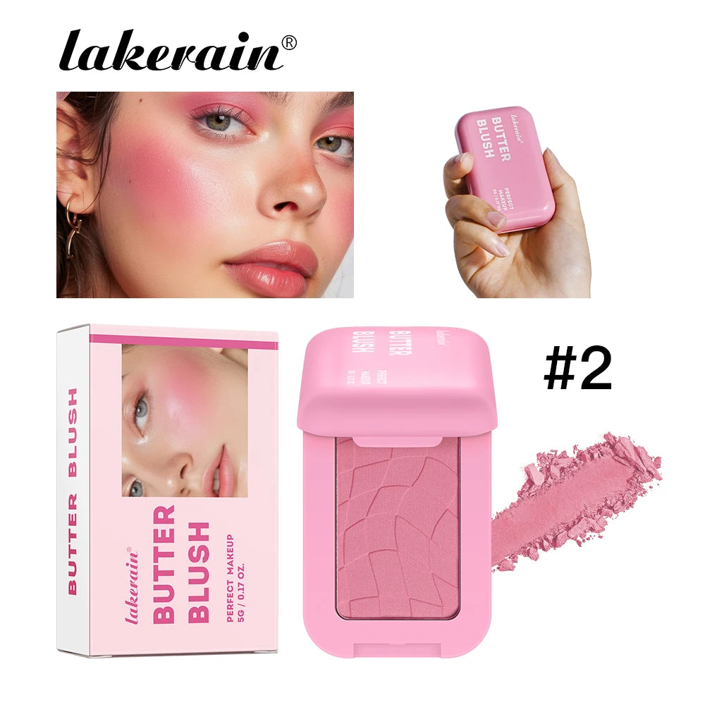 2-in-1 Cream and Powder Blush Palette for Long-Lasting Makeup