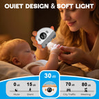 Electric Automatic Nail Clipper and Polisher with LED Light