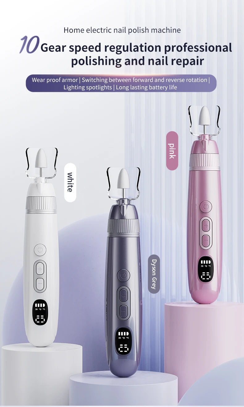 Professional Electric Manicure and Pedicure Nail Drill Set