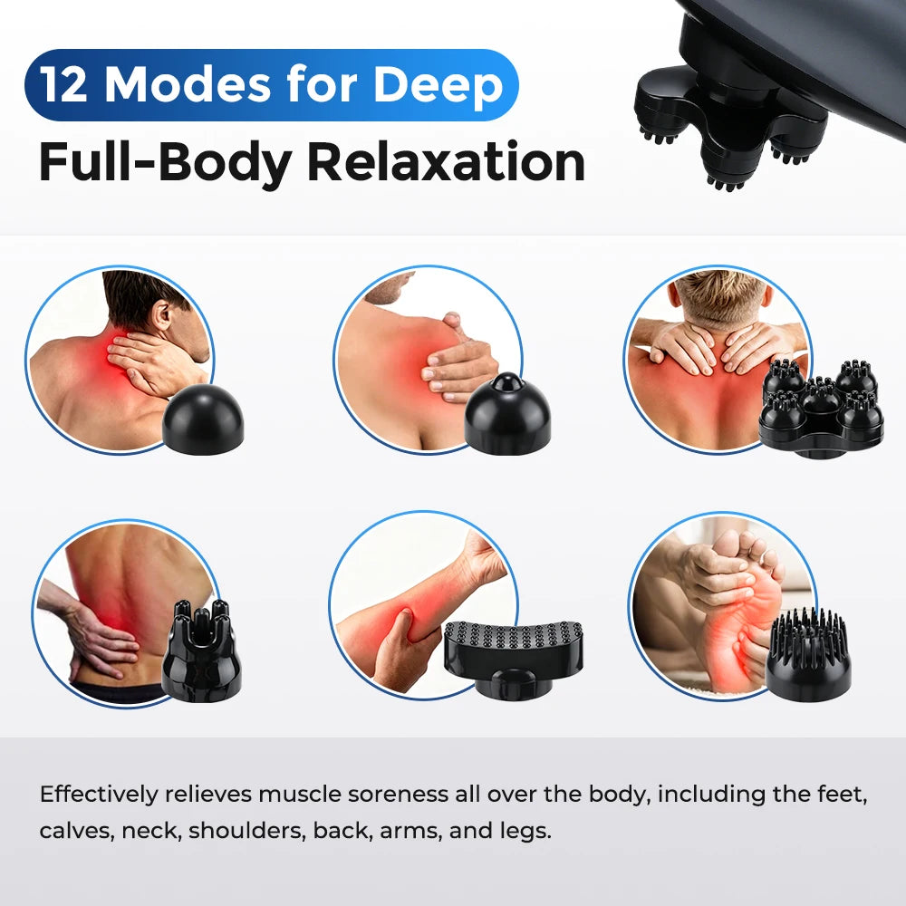 Handheld Electric Percussion Deep Tissue Body Massager