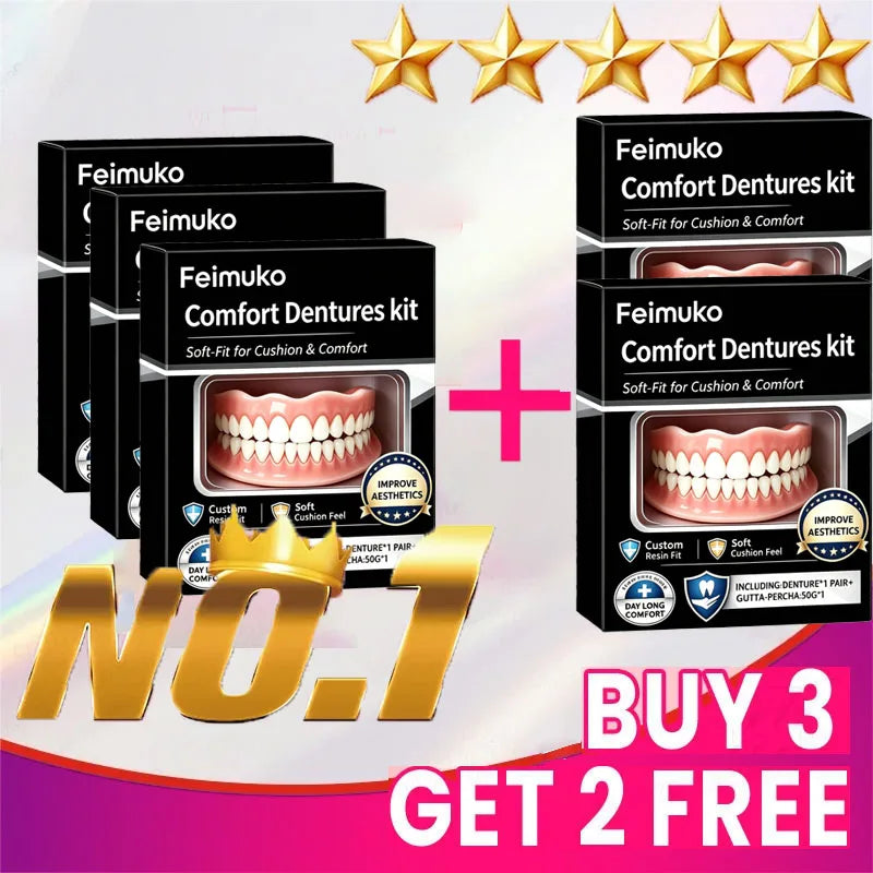 DIY Custom Temporary Denture Kit for Smile Restoration