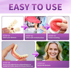 Adjustable Cosmetic Denture Set with Travel Case for Instant Smile