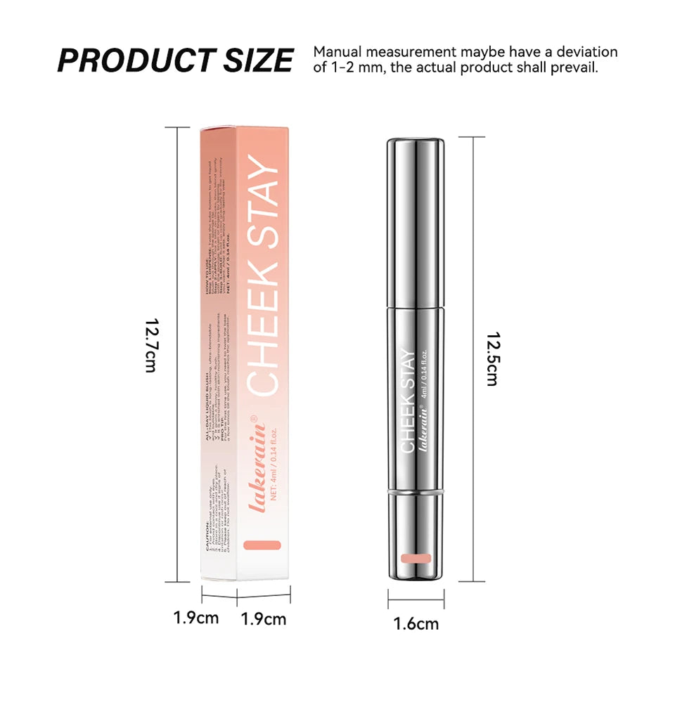 Liquid Blush Stick with Sponge Tip for Cheeks