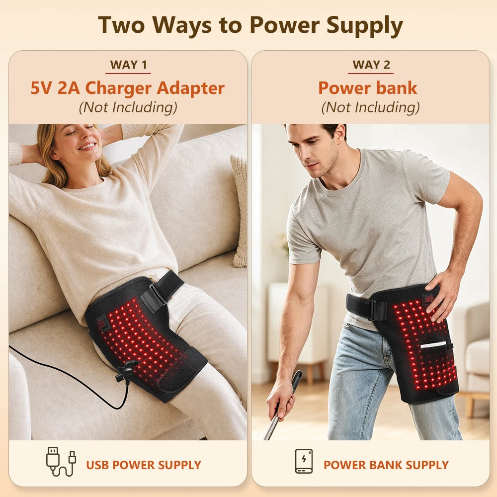 Red Light Therapy Heating Hip & Thigh Support Brace