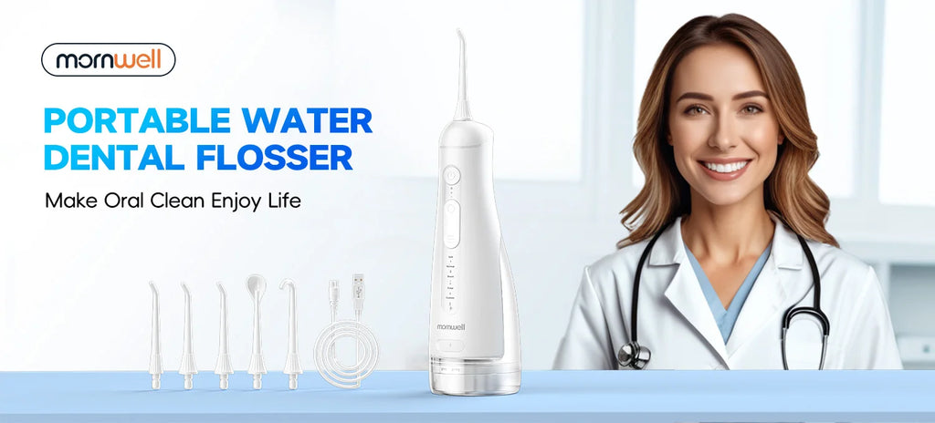 Portable Rechargeable Water Flosser for Teeth Cleaning