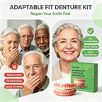 Instant Snap-On Silicone Dentures for Natural Smile