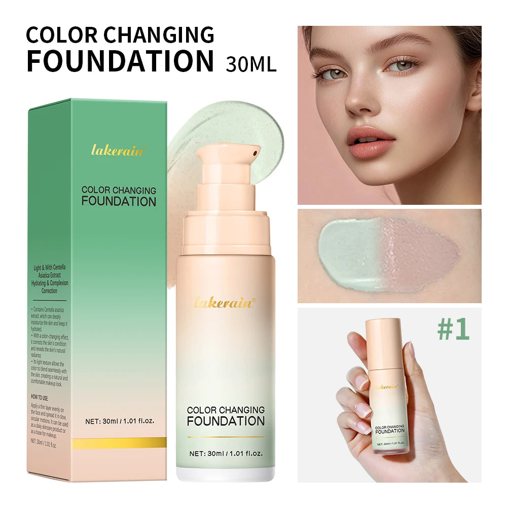 Color-Changing Liquid Foundation for Flawless Radiant Skin