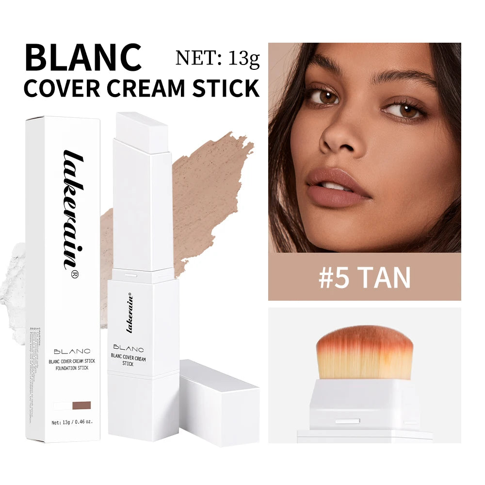 Creamy Tone-Adapting Foundation Stick with Built-in Brush