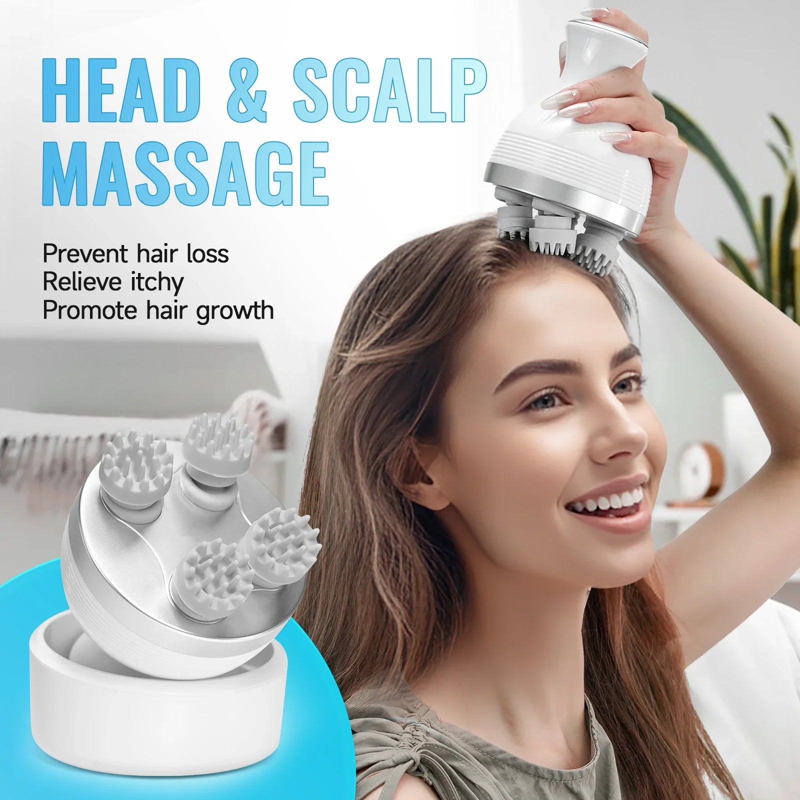 Wireless Electric Scalp and Body Massager - 1