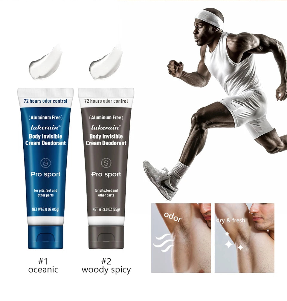 All-Day Invisible Body Deodorant Cream for Odor Control