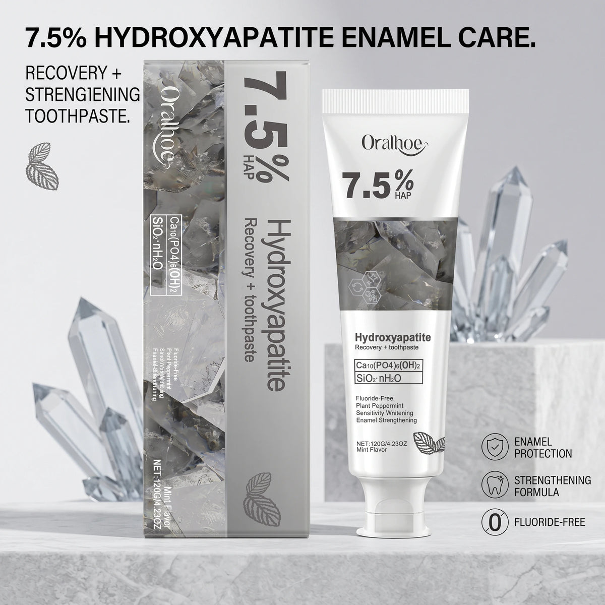 7.5% Hydroxyapatite Enamel Repair & Whitening Toothpaste