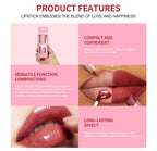 All-in-One Travel Lip Makeup Set with Liner, Lipstick, and Gloss
