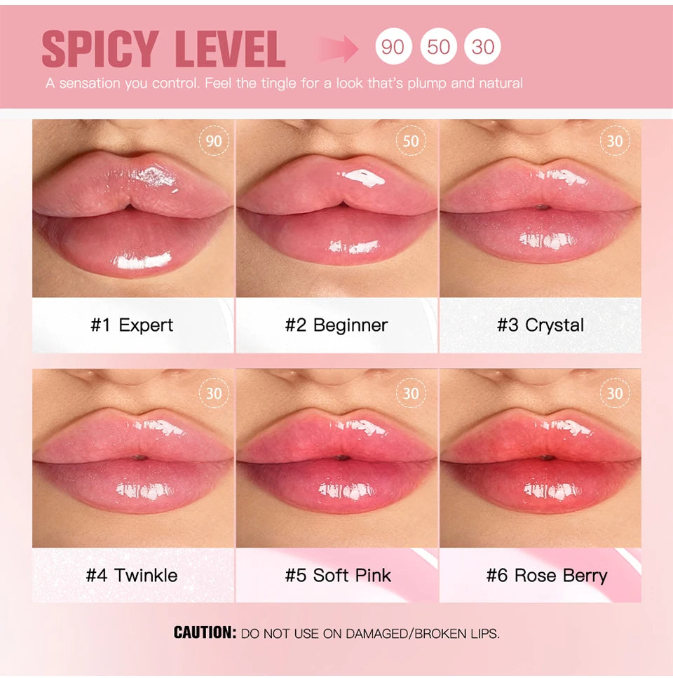 Volumizing Lip Plumper Serum with High-Shine Hydrating Finish