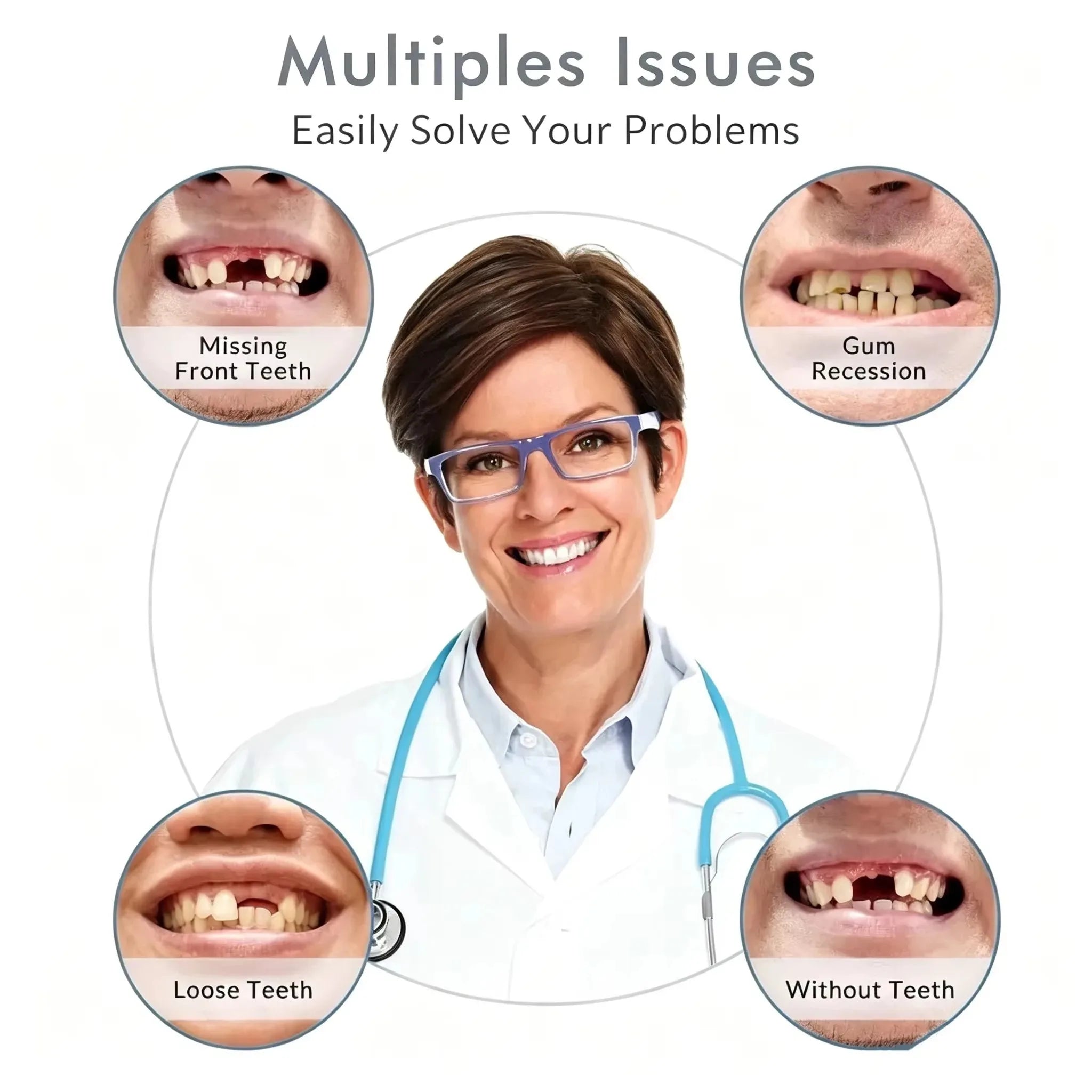 Comfortable Silicone Denture Set for Natural Smile - 5