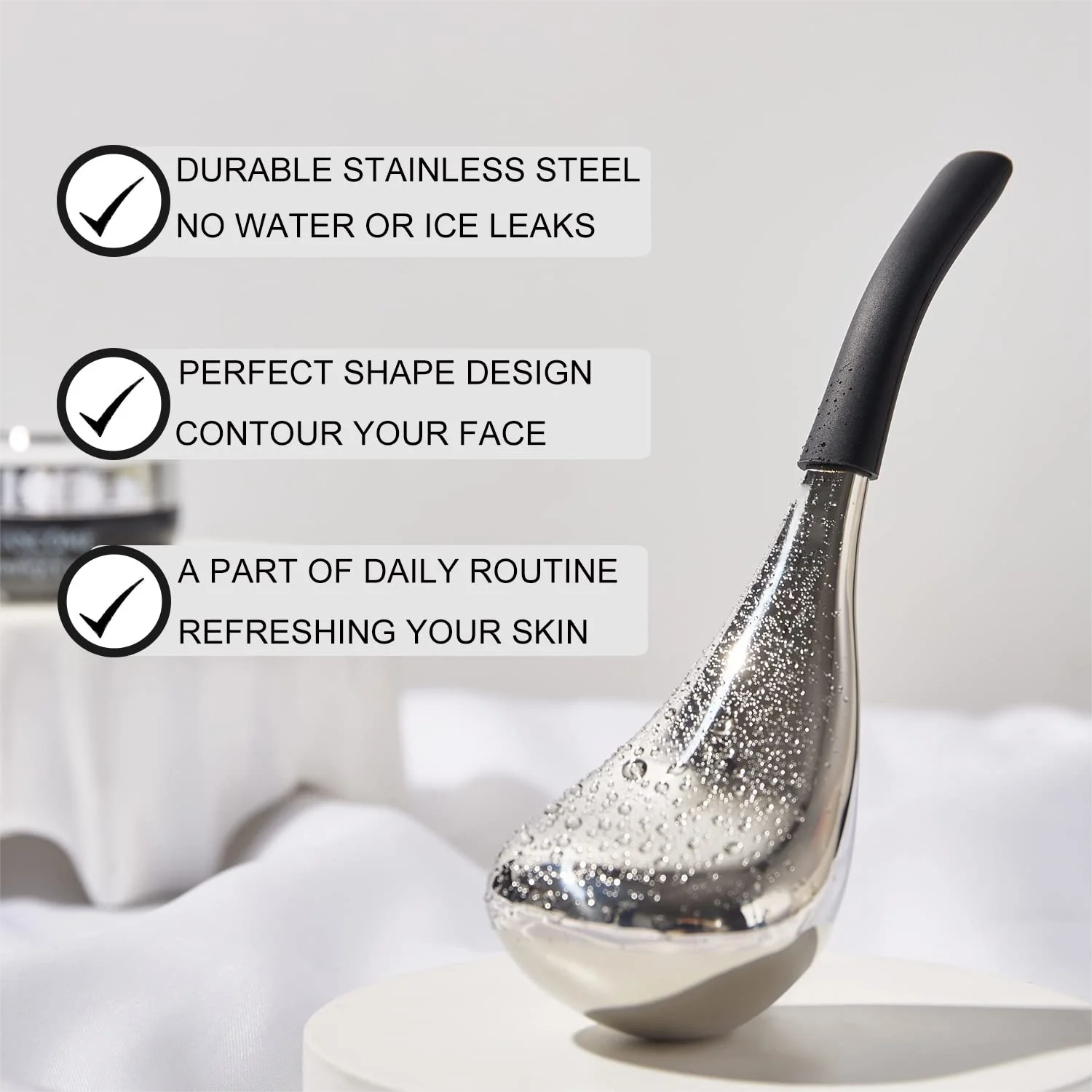 Stainless Steel Cooling Facial Ice Globes for Puffy Eyes and Skin - 2