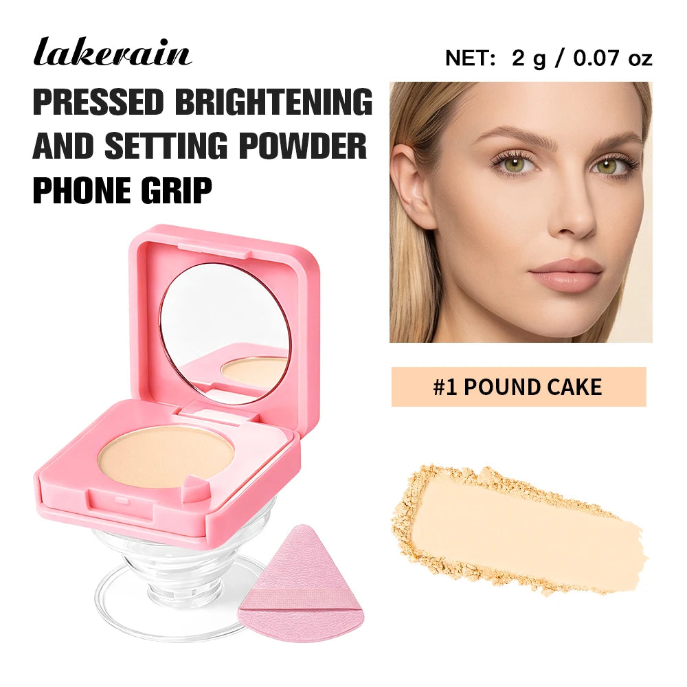 2-in-1 Oil-Control Pressed Setting Powder with Integrated Phone Grip
