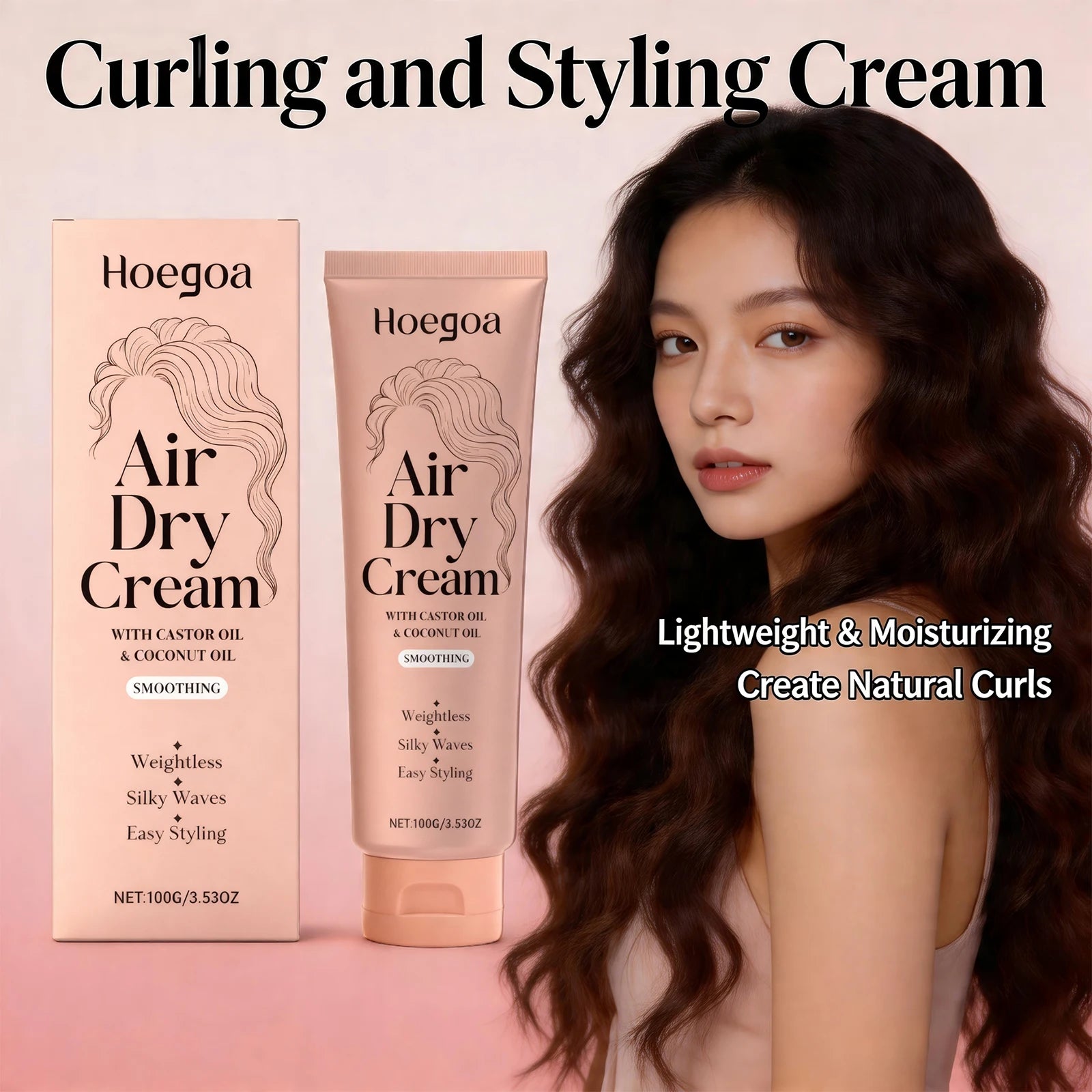 Hydrating Curl Defining Styling Cream for Waves and Curls - 5